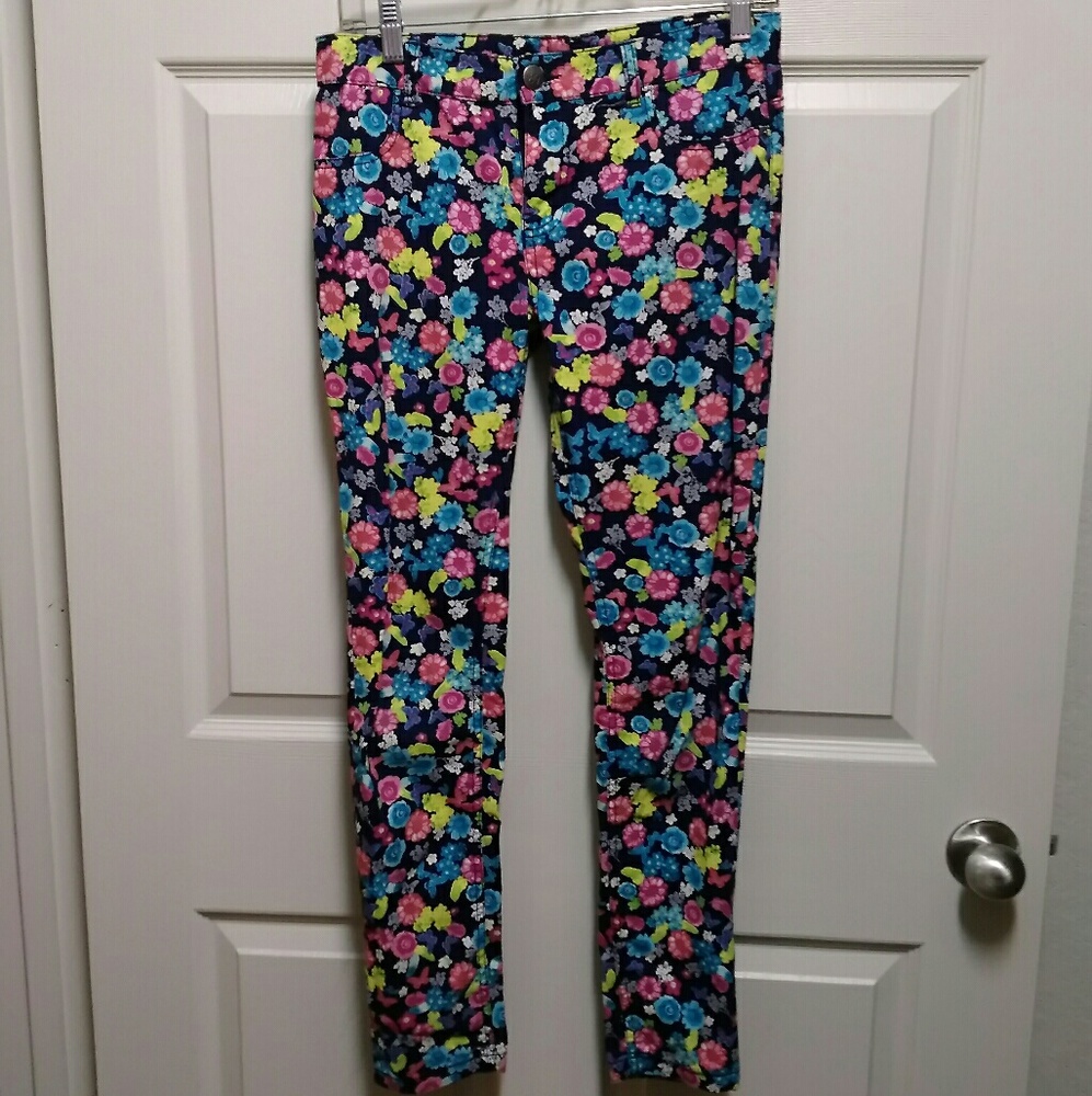 Girl's Floral Jeggings The Children's Place 14
